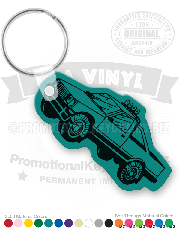 4x4 Off-Road Pickup Truck Vinyl Keychain
