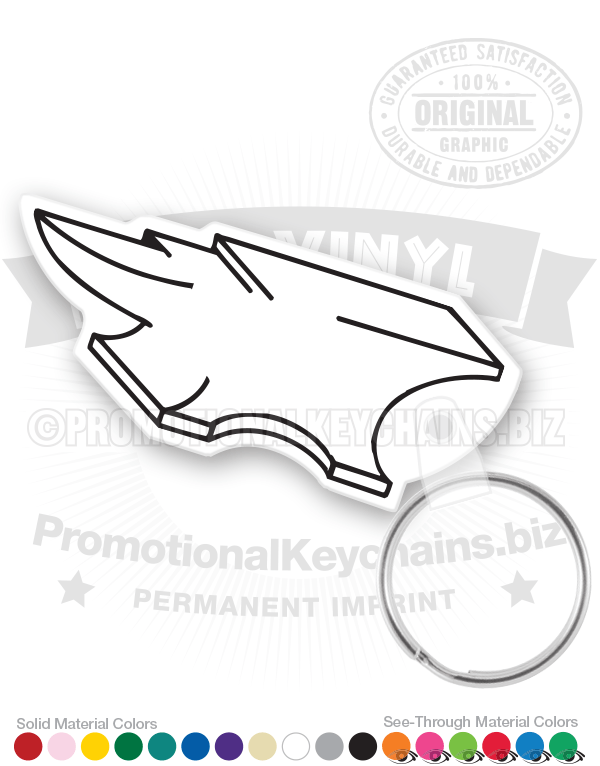 Anvil Vinyl Keychain