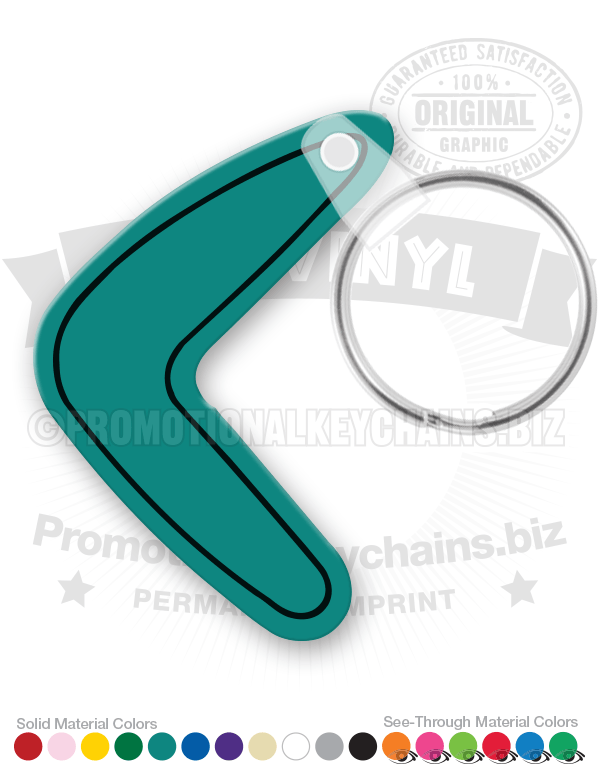 Boomerang Vinyl Keychain
