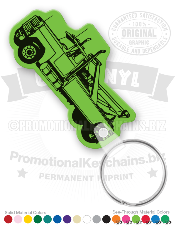 Classic Heavy-Duty Wrecker Tow Truck Vinyl Keychain
