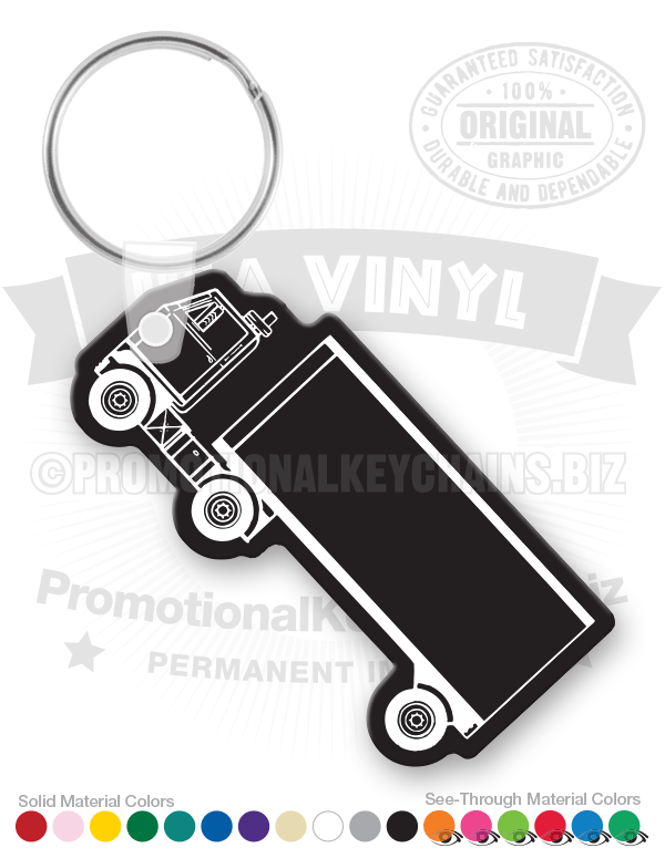 Container Truck Vinyl Keychain