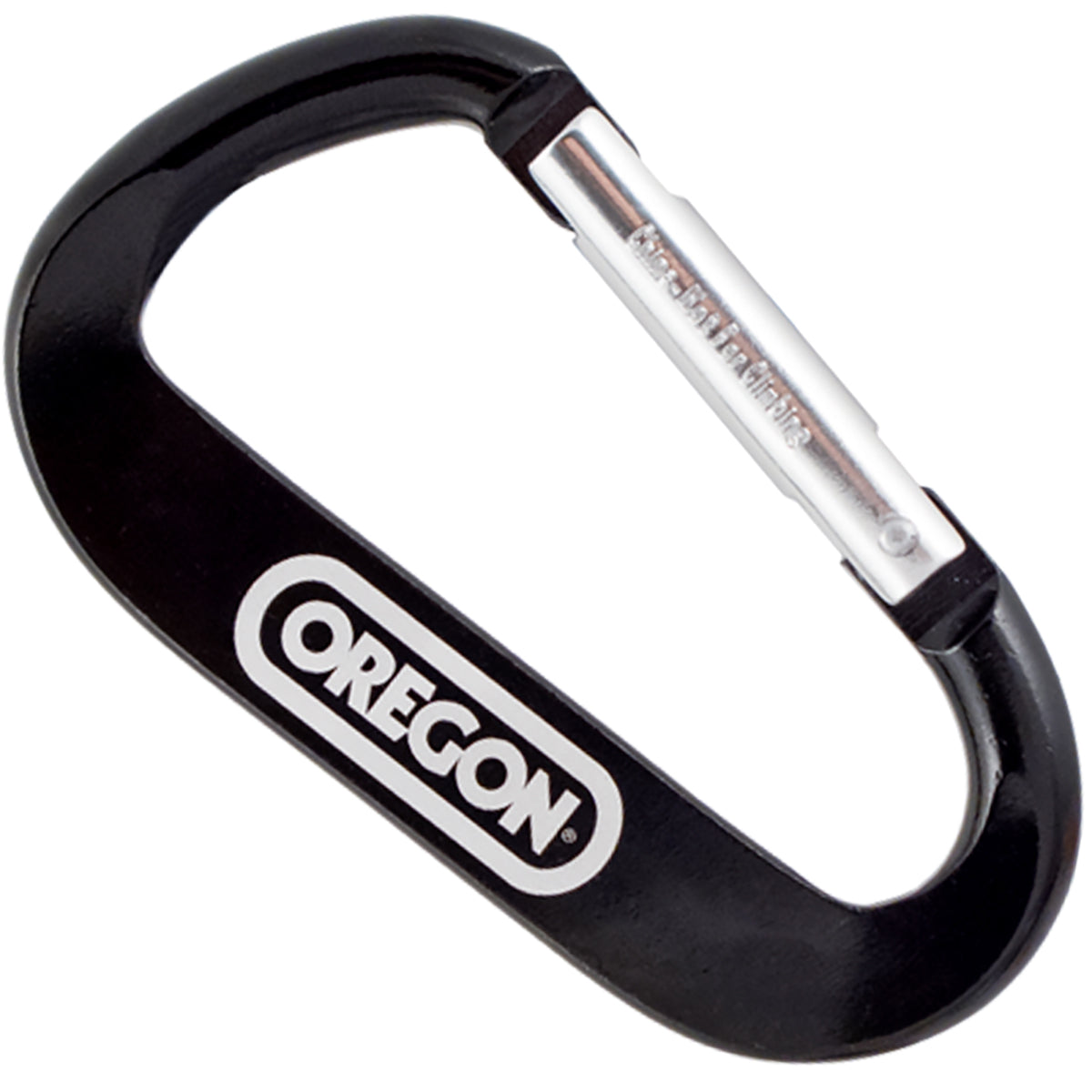 Black colored XTREME carabiner with a customized engraving