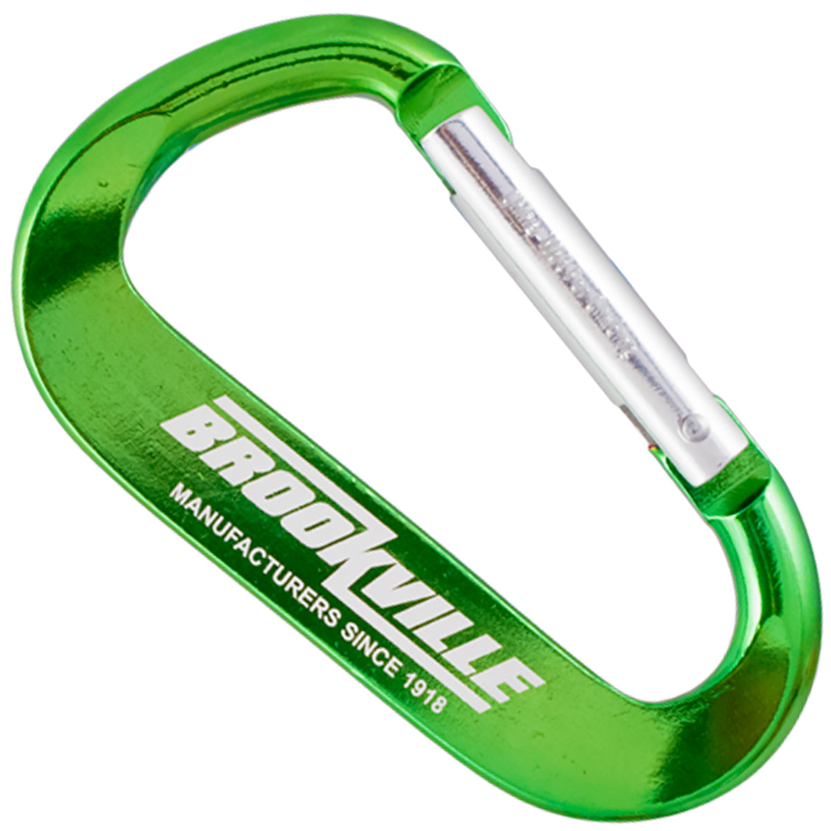 Green colored XTREME carabiner with a customized engraving