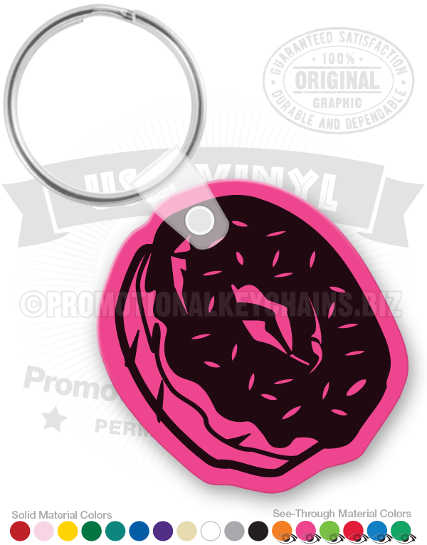 Donut Vinyl Keychain