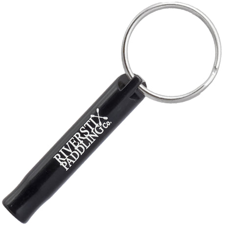 Example of black Mini Bobby Style Engraved Safety Whistles showing custom engraving.