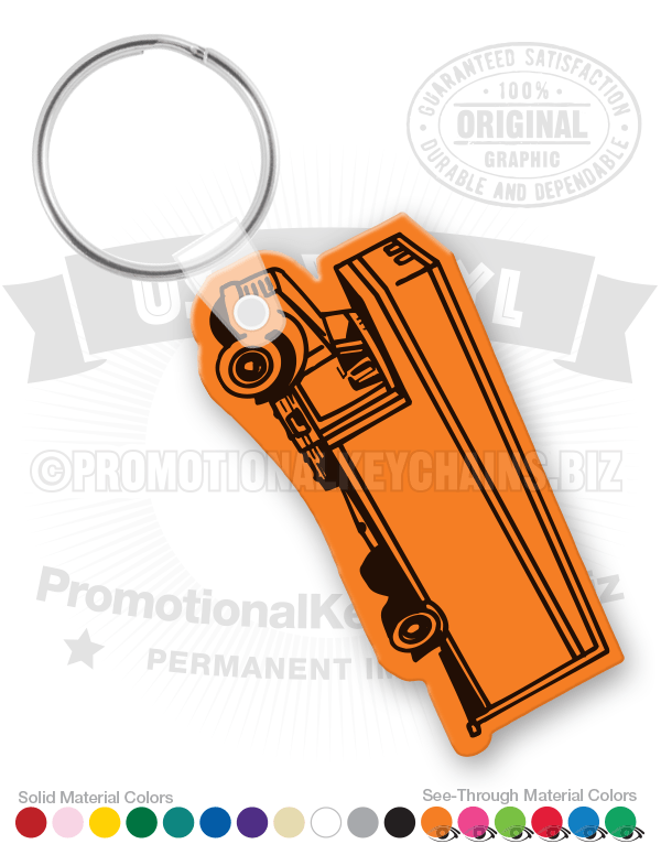 Moving Truck Vinyl Keychain