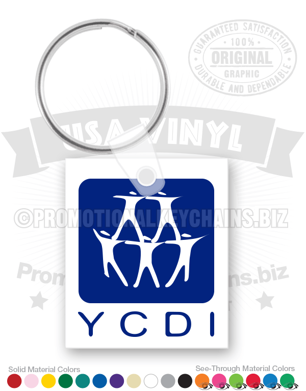 Rectangle Vinyl Keychain