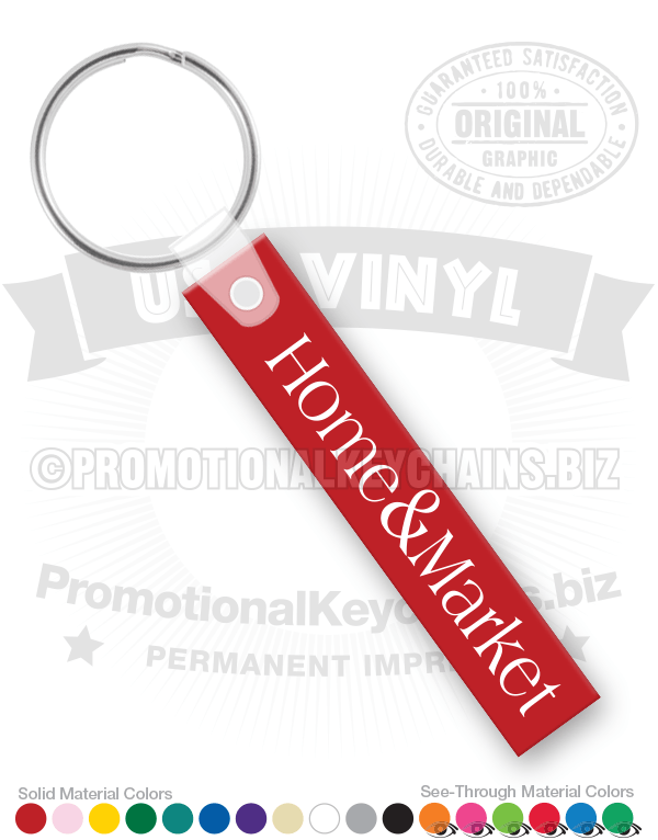 Rectangle Vinyl Keychain