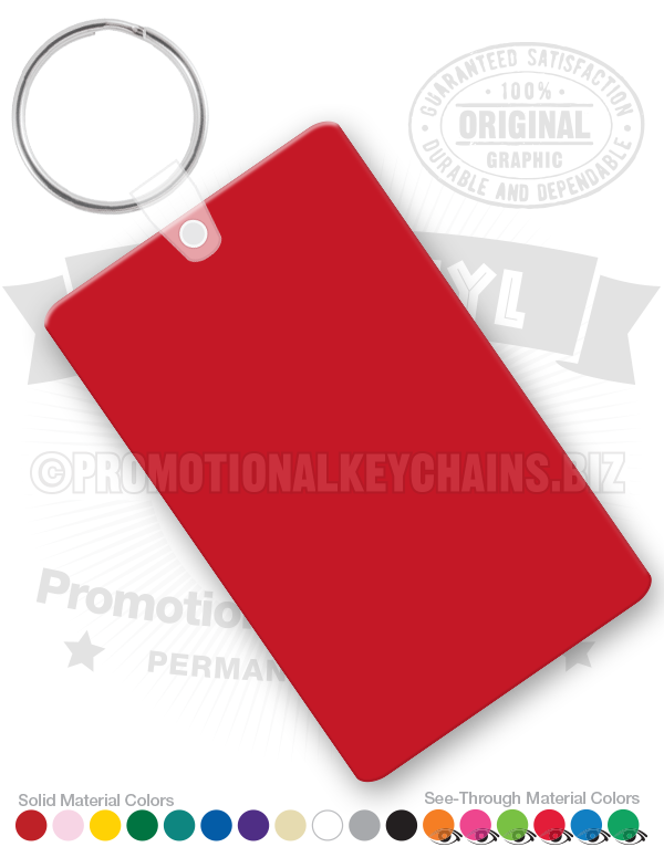Rectangle Vinyl Keychain