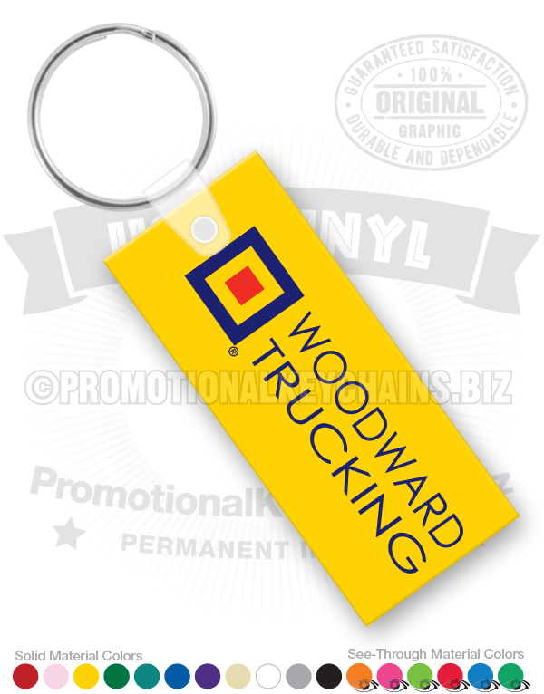 Rectangle Vinyl Keychain