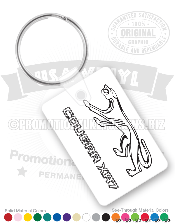 Rectangle Vinyl Keychain