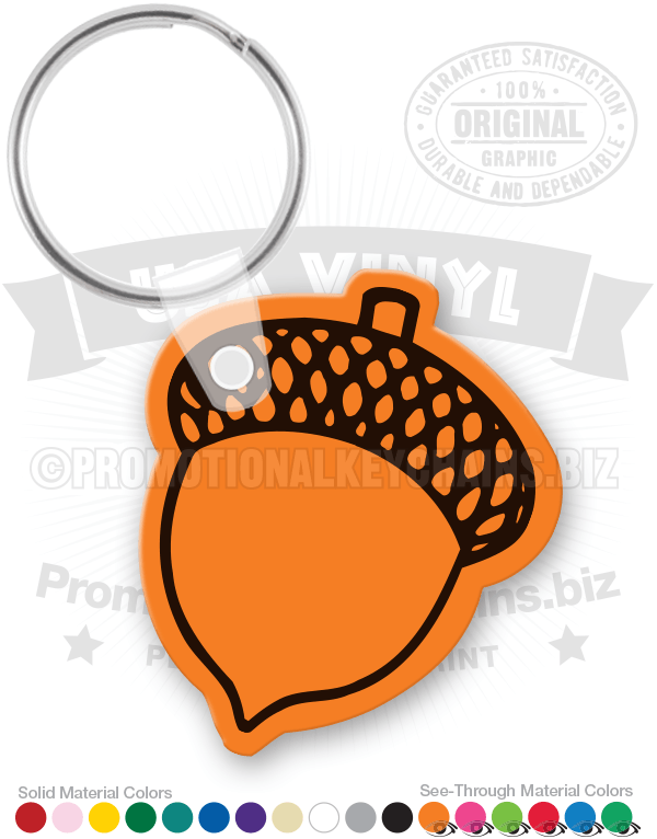 Acorn Vinyl Keychain