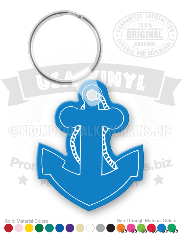 Anchor Vinyl Keychain