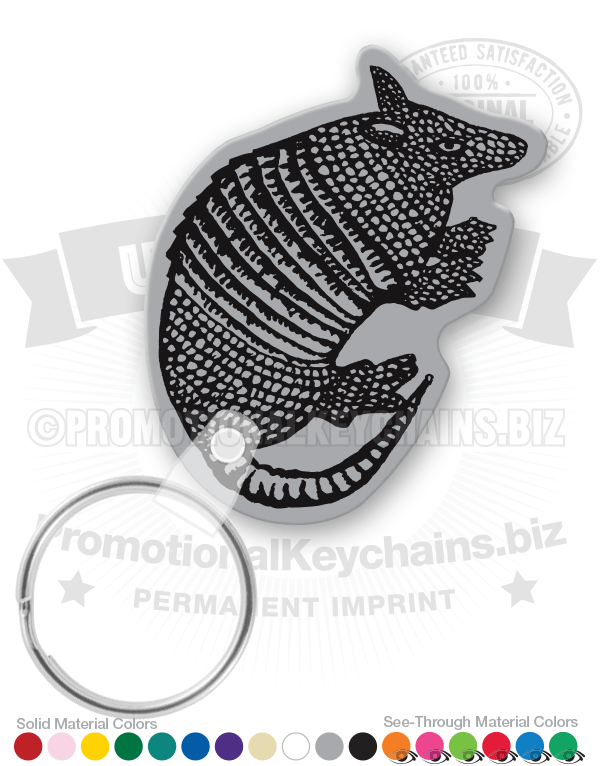 Armadillo Vinyl Keychain