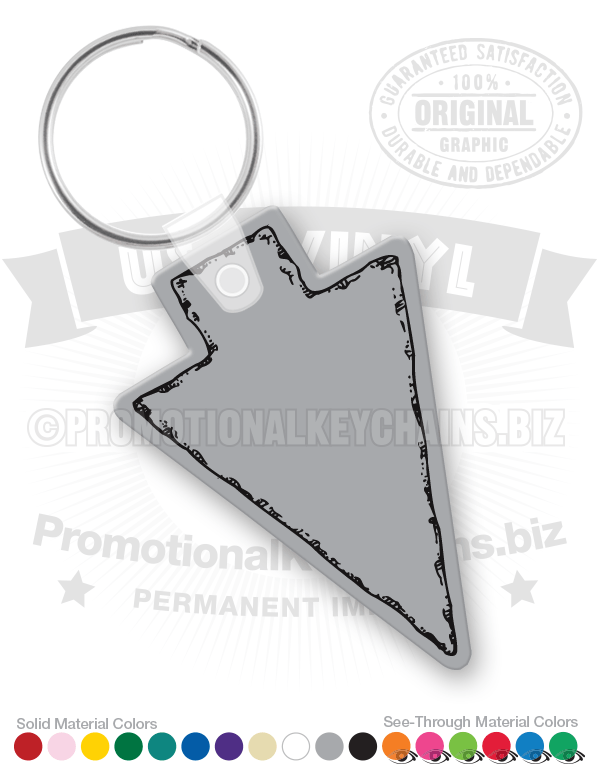 Arrow Head Vinyl Keychain