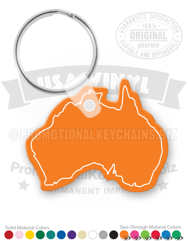 Australia Vinyl Keychain