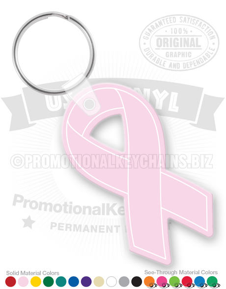 Awareness Ribbon Vinyl Keychain PK6392
