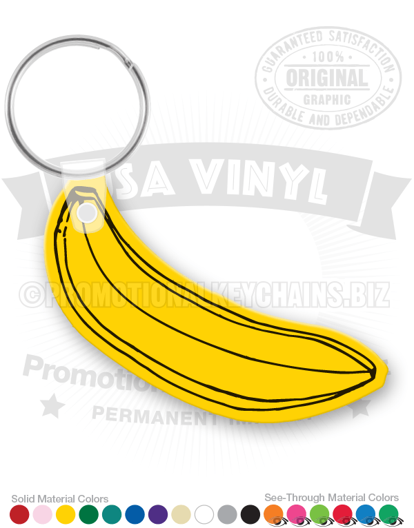 Banana Vinyl Keychain