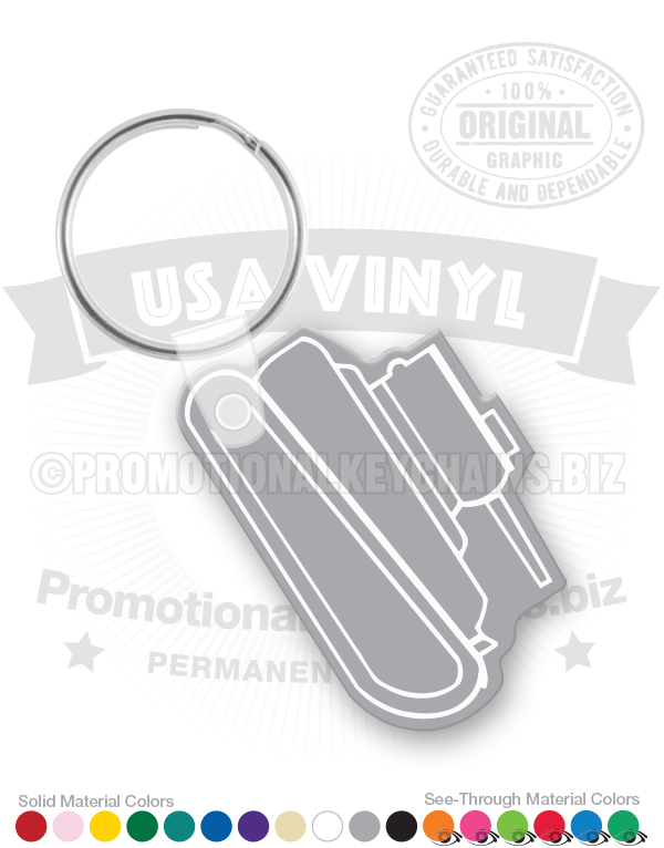 Battle Tank Vinyl Keychain