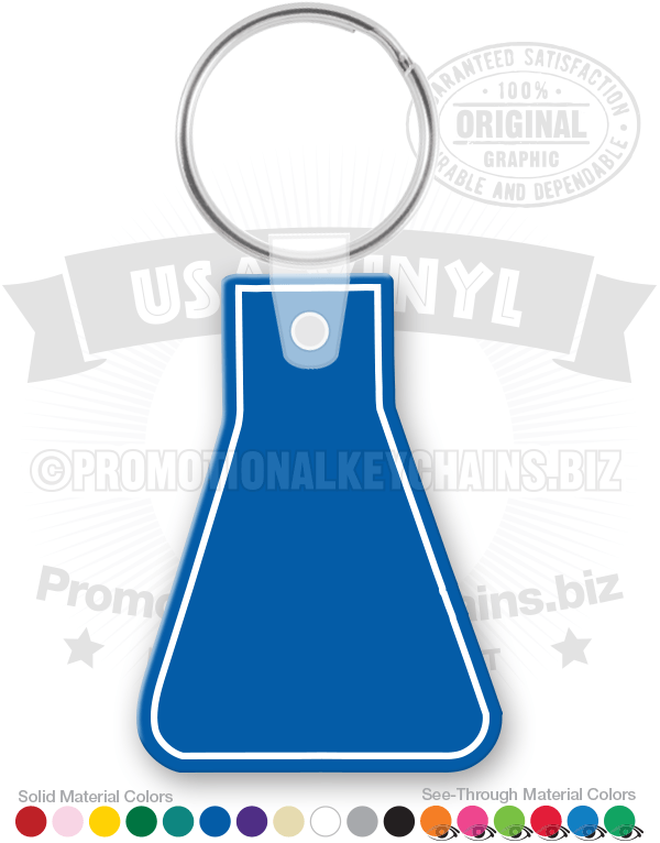 Beaker Vinyl Keychain