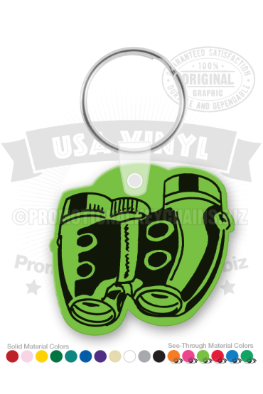 Binoculars Vinyl Keychain