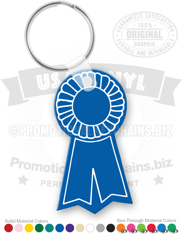 Blue Ribbon Award Vinyl Keychain