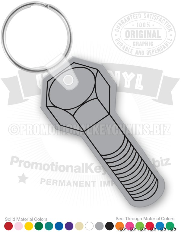 Bolt Vinyl Keychain
