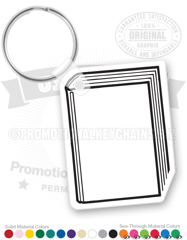 Book Vinyl Keychain