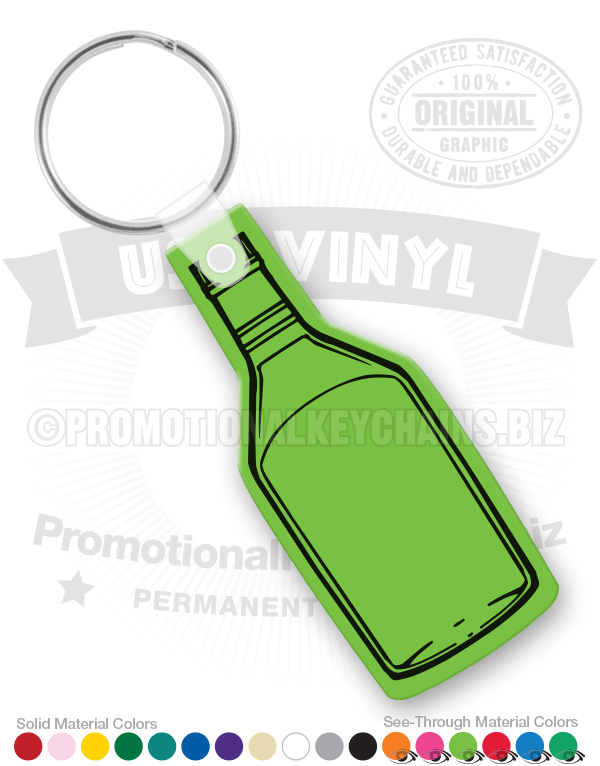 Bottle Vinyl Keychain
