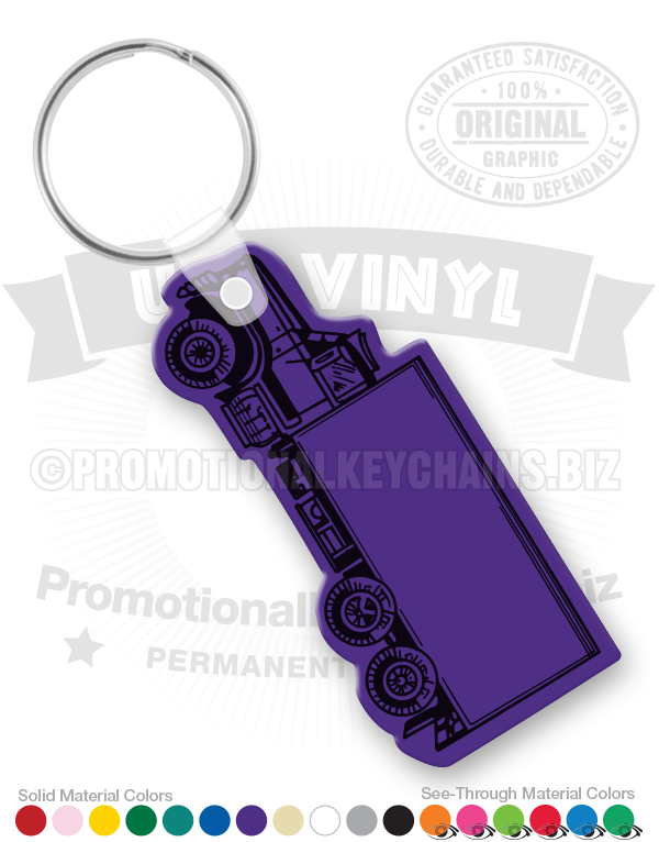 Box Truck Vinyl Keychain