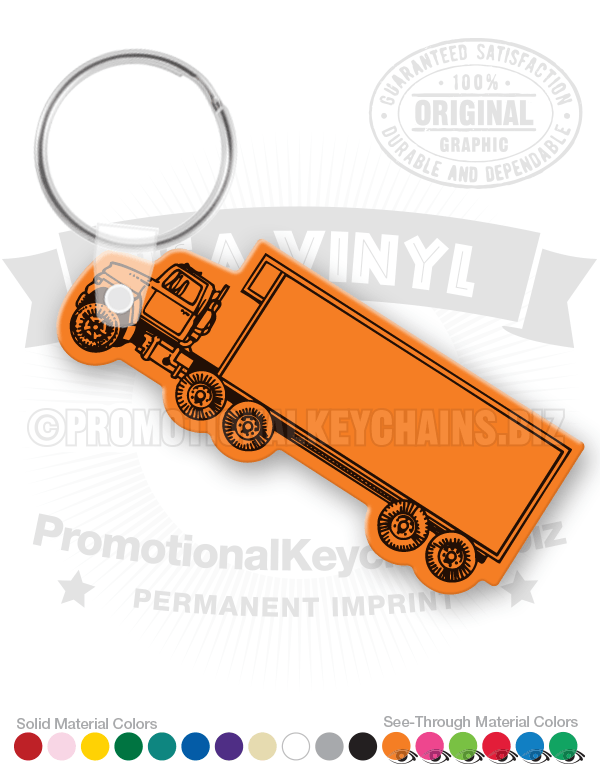 Box Truck Vinyl Keychain