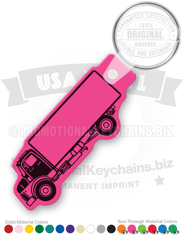 Box Truck Vinyl Keychain