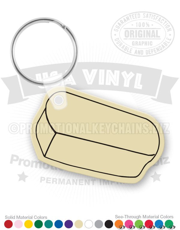 Bread Vinyl Keychain