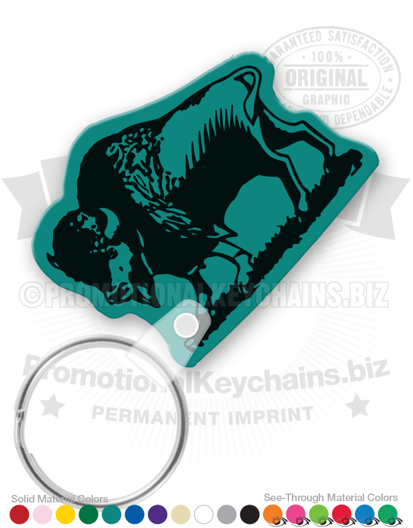 Buffalo Vinyl Keychain