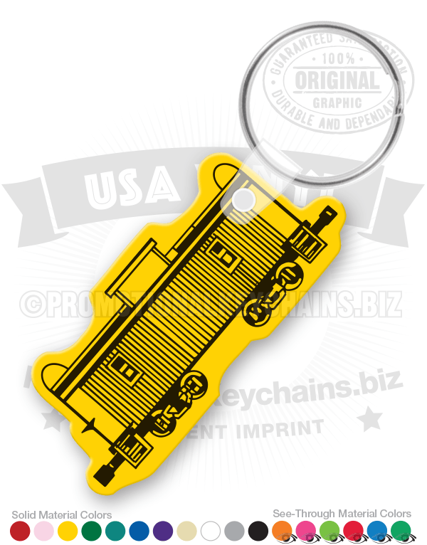 Caboose Vinyl Keychain