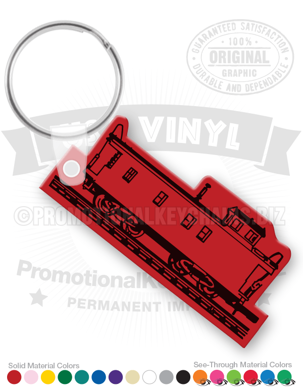 Caboose Vinyl Keychain