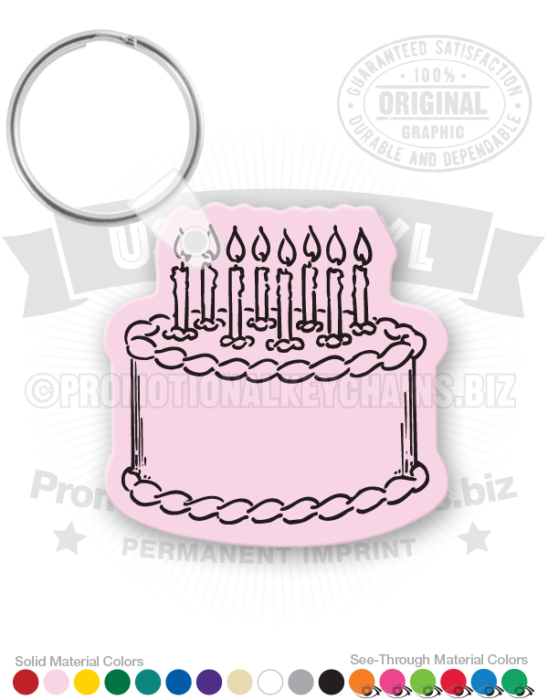 Cake Vinyl Keychain