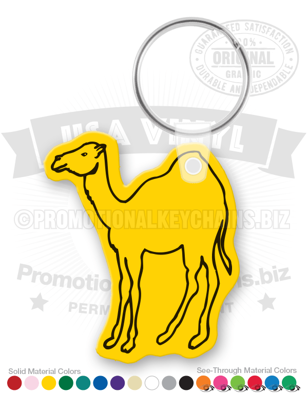 Camel Vinyl Keychain