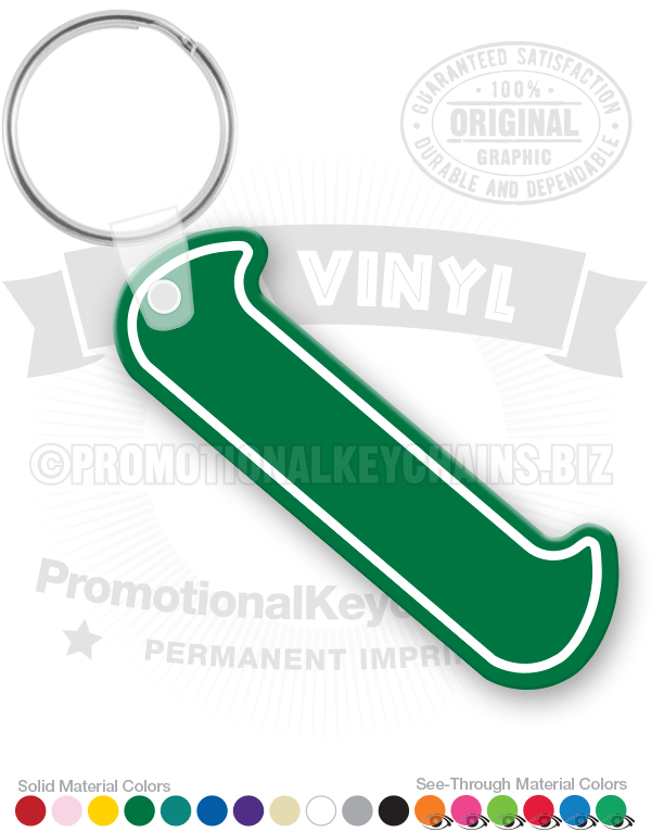 Canoe Vinyl Keychain