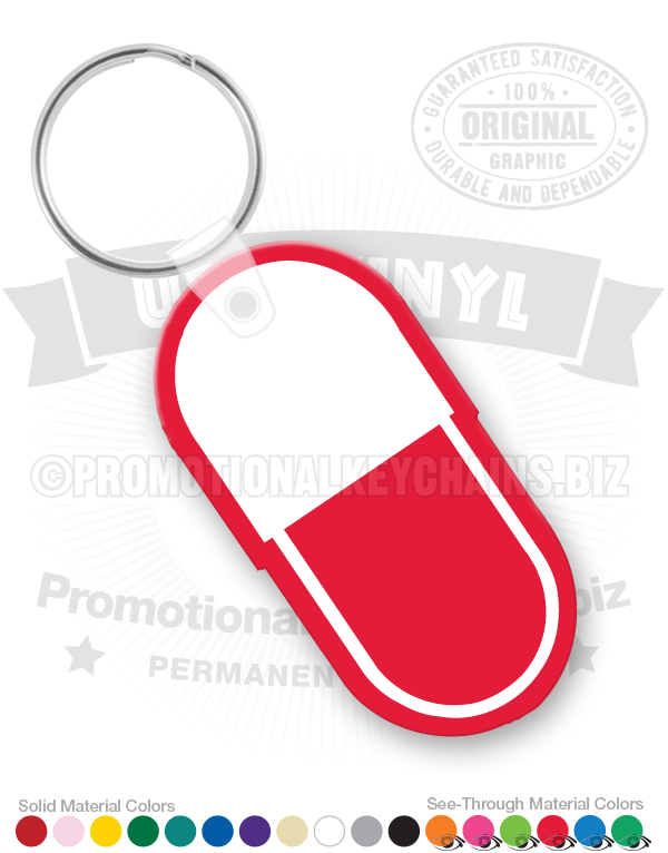 Capsule Vinyl Keychain