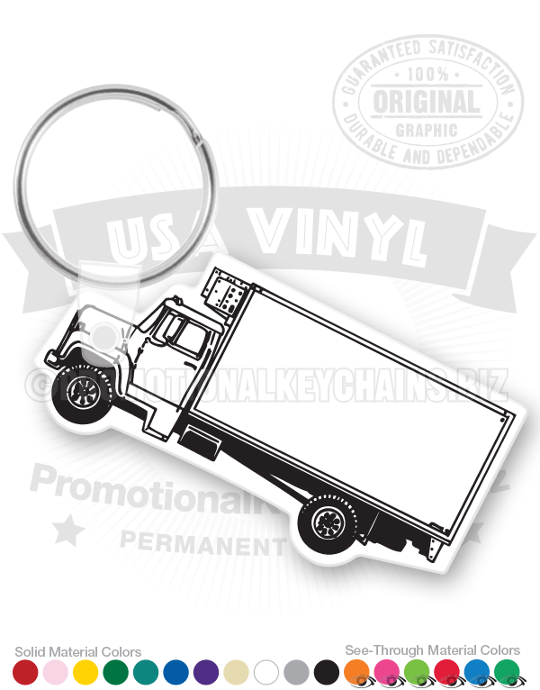 Cargo Truck Vinyl Keychain