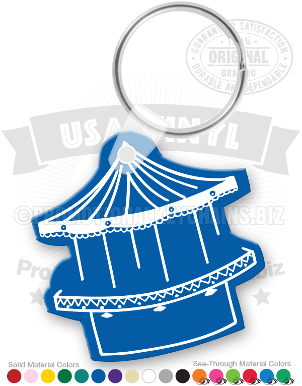 Carousel Vinyl Keychain
