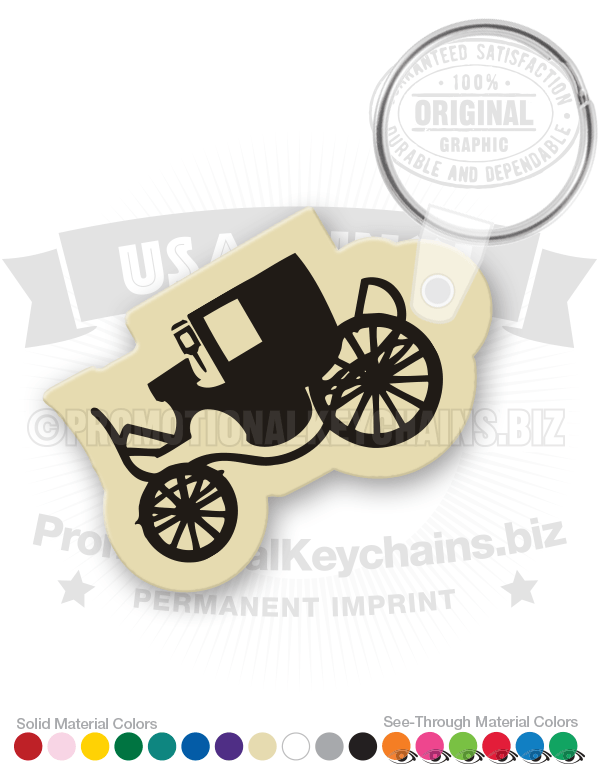 Carriage Vinyl Keychain
