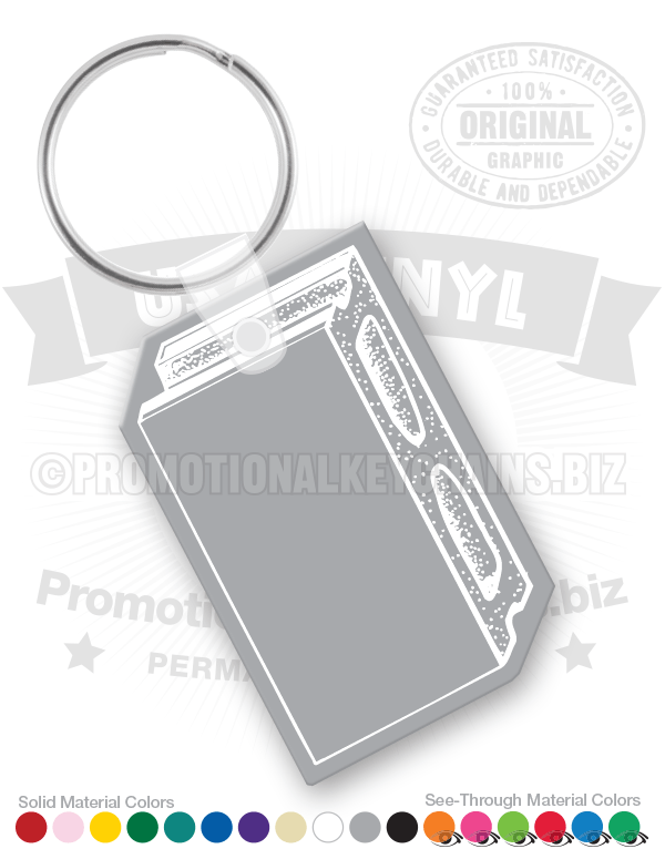 Cement Cinderblock Vinyl Keychain