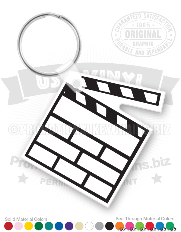 Clap Board Vinyl Keychain