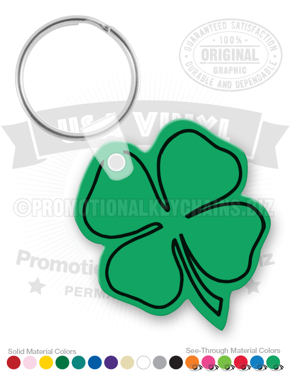 Clover Vinyl Keychain