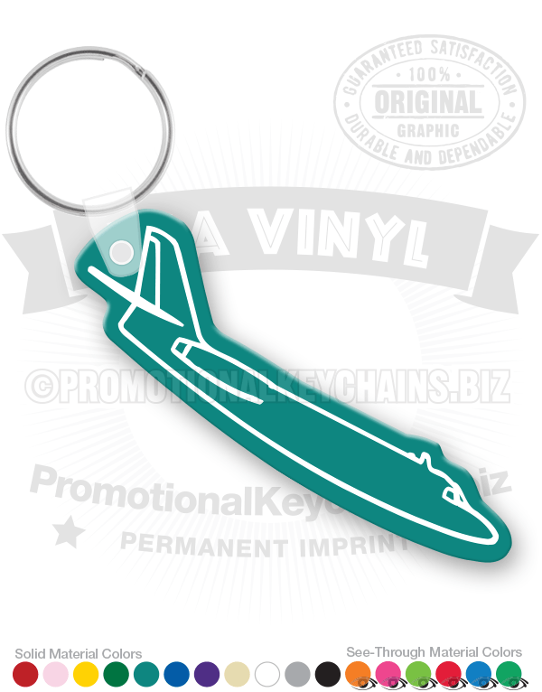 Commercial Airliner Vinyl Keychain