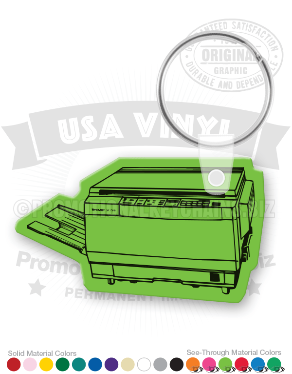 Copier Vinyl Keychain