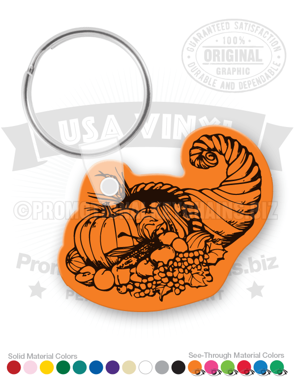 Cornucopia Vinyl Keychain