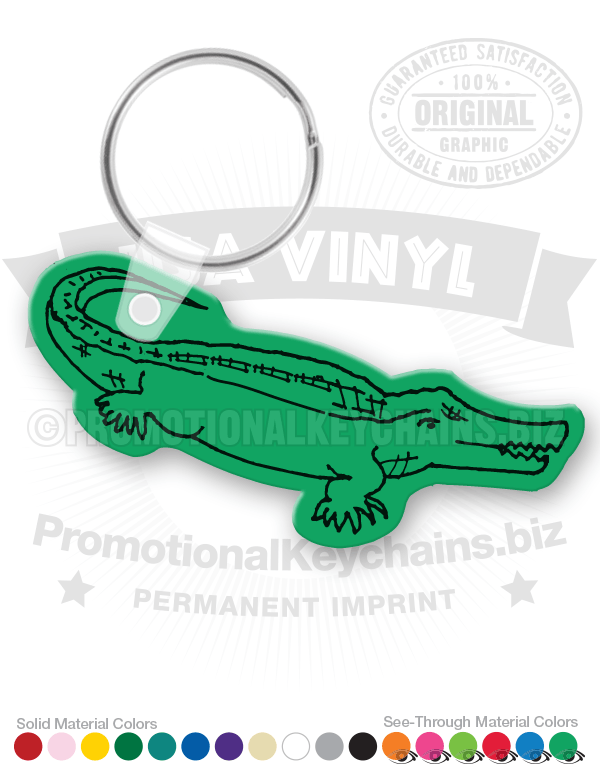 Crocodile Vinyl Keychain